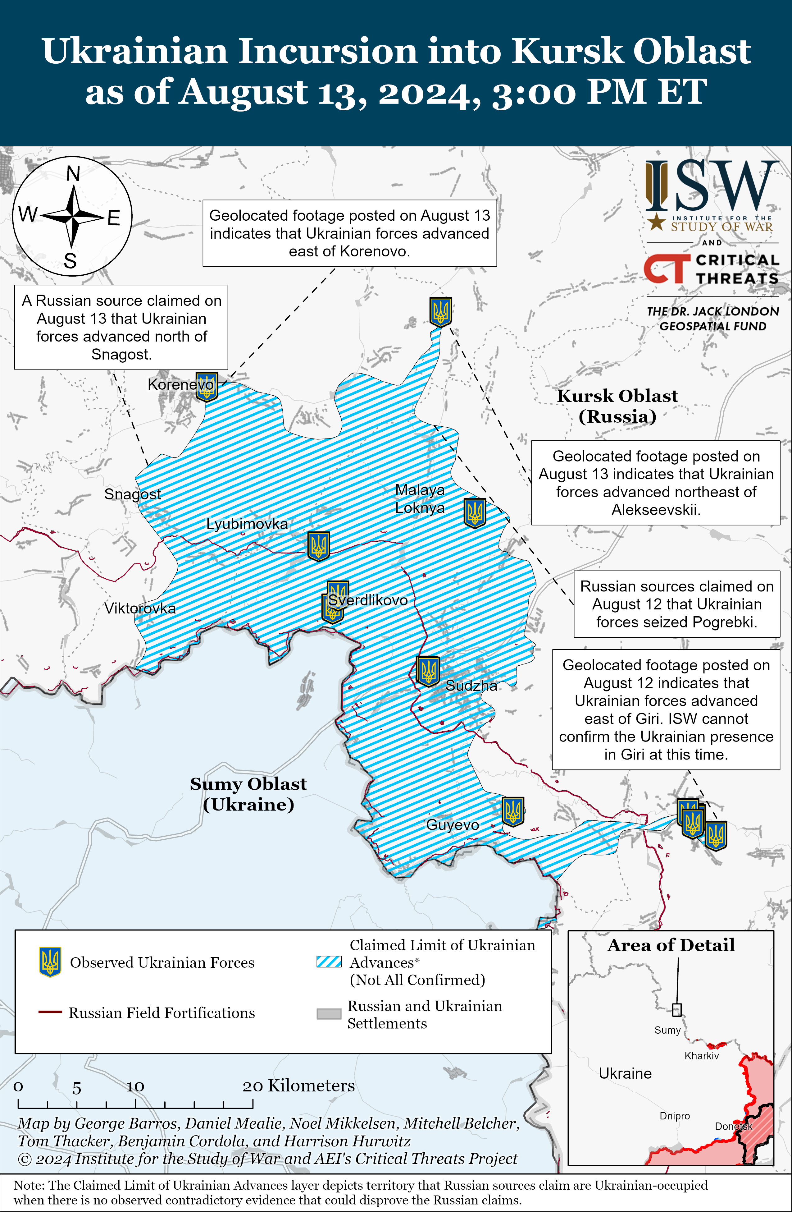 What Military History Tells Us About Ukraine S Kursk Invasion Defense One   UAF Kursk Incursion August 13, 2024 